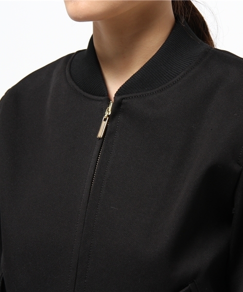 martinique(マルティニーク)の「【Marisol5月号掲載】martinique/二重織リブブルゾン(ブルゾン・レディース・ブラック/カーキ・FREE)」の7枚目の写真