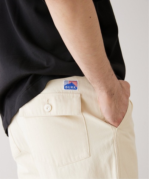 417 EDIFICE（フォーワンセブンエディフィス）の「【BURK / バーク】別注ユーティリティー ベイカーパンツ（カーゴパンツ・メンズ・ブラック/ナチュラル/カーキ・SMALL/MEDIUM/LARGE）」の12枚目の写真