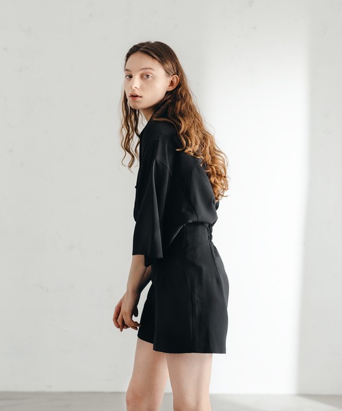 epnok(エプノック)の「サイドスリットベーシックルーズシャツ(SET UP/UNISEX)(シャツ/ブラウス・レディース・ブラック/カーキ/ブルーグレー/ライトベージュ・SMALL/MEDIUM/LARGE)」の22枚目の写真