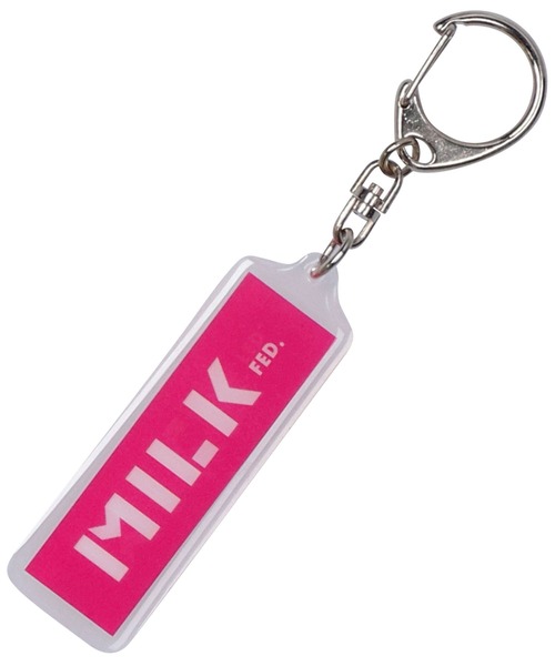 MILKFED.(ミルクフェド)の「BAR LOGO KEY CHAIN(キーホルダー・レディース・ライトブルー/ブラック/レッド/ピンク/ライトパープル/ライトピンク・ONE SIZE)」の5枚目の写真