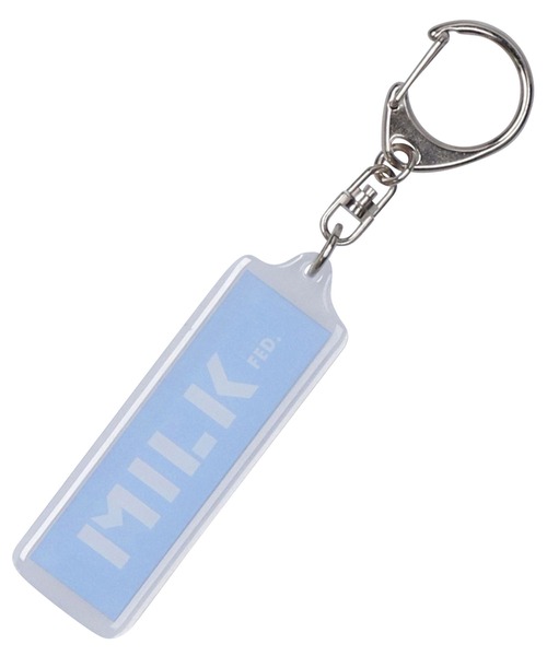 MILKFED.(ミルクフェド)の「BAR LOGO KEY CHAIN(キーホルダー・レディース・ライトブルー/ブラック/レッド/ピンク/ライトパープル/ライトピンク・ONE SIZE)」の3枚目の写真