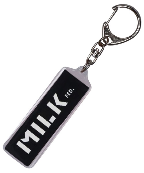 MILKFED.(ミルクフェド)の「BAR LOGO KEY CHAIN(キーホルダー・レディース・ライトブルー/ブラック/レッド/ピンク/ライトパープル/ライトピンク・ONE SIZE)」の2枚目の写真