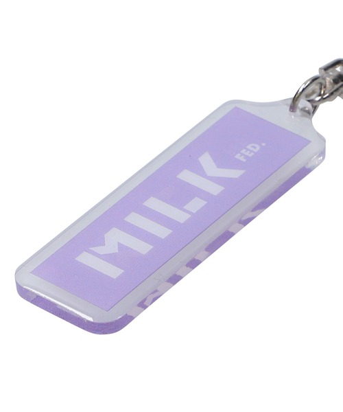 MILKFED.(ミルクフェド)の「BAR LOGO KEY CHAIN(キーホルダー・レディース・ライトブルー/ブラック/レッド/ピンク/ライトパープル/ライトピンク・ONE SIZE)」の8枚目の写真