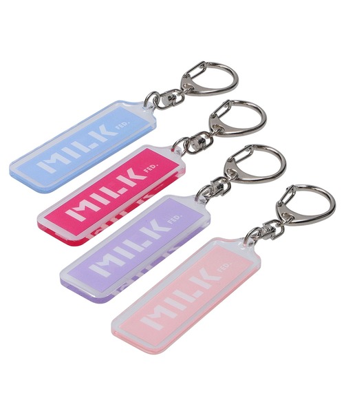 MILKFED.(ミルクフェド)の「BAR LOGO KEY CHAIN(キーホルダー・レディース・ライトブルー/ブラック/レッド/ピンク/ライトパープル/ライトピンク・ONE SIZE)」の7枚目の写真