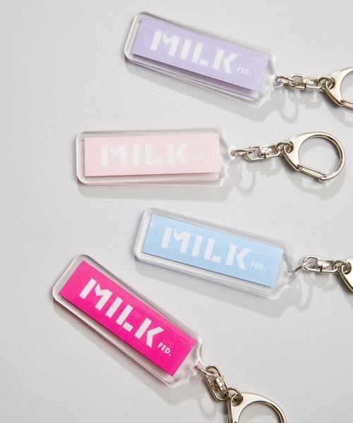 MILKFED.(ミルクフェド)の「BAR LOGO KEY CHAIN(キーホルダー・レディース・ライトブルー/ブラック/レッド/ピンク/ライトパープル/ライトピンク・ONE SIZE)」の17枚目の写真