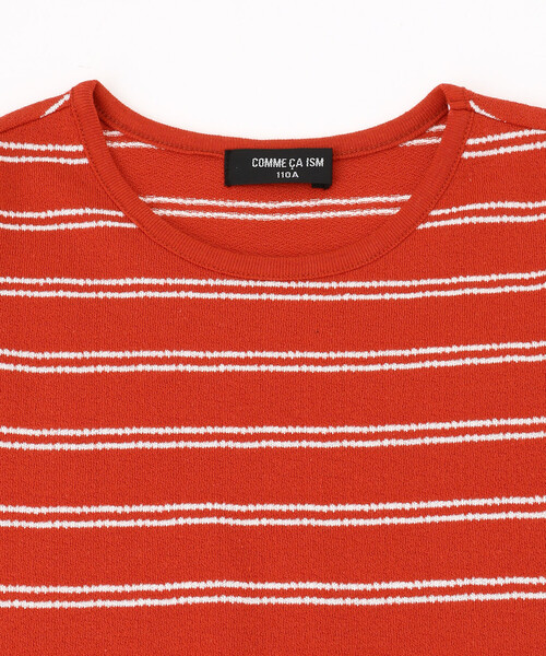 COMME CA ISM(コムサイズム)の「ボーダー ノースリーブTシャツ(タンクトップ・キッズ・ホワイト/ブラウン/レッド/ネイビー・110cm/100cm/120cm/130cm)」の12枚目の写真