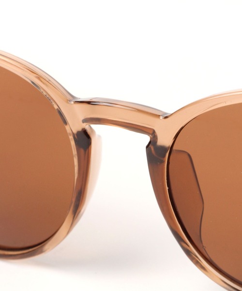 studio CLIP(スタディオクリップ)の「クリアボストンサングラス(サングラス・レディース・ベージュ/ブラウン・FREE)」の13枚目の写真