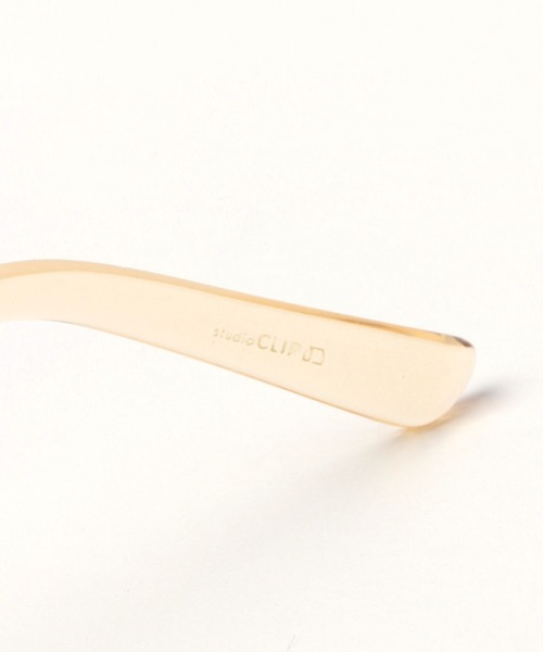 studio CLIP(スタディオクリップ)の「クリアボストンサングラス(サングラス・レディース・ベージュ/ブラウン・FREE)」の11枚目の写真