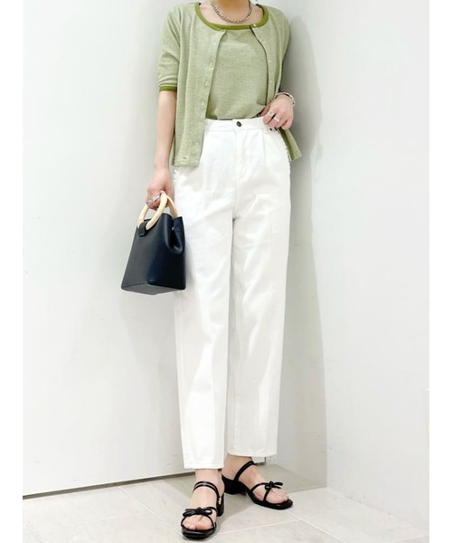 Te chichi TERRASSE（テチチテラス）の「アンサンブルカットカーディガン（カーディガン/ボレロ・レディース・グリーン/ブラック/ブルー・ﾌﾘ-）」の8枚目の写真