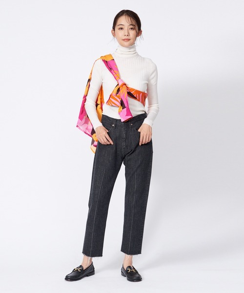 36Quatre-Neuf（カトルナフ）の「Roseannaフラワープリントレギュラー（シャツ/ブラウス・レディース・オレンジ・フリー）」の15枚目の写真