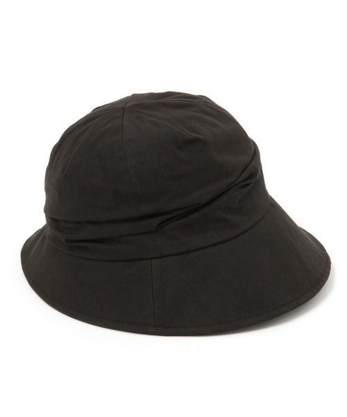 studio CLIP(スタディオクリップ)の「ギャザークロシェハット(ハット・レディース・ブラック/ナチュラル・FREE)」の3枚目の写真