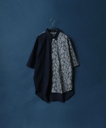 MADE IN JAPAN Paisley Pattern Switching Design Big Silhouette Shirt/日本製 ペイズリー柄 切り替え ビッグシルエット シャツ