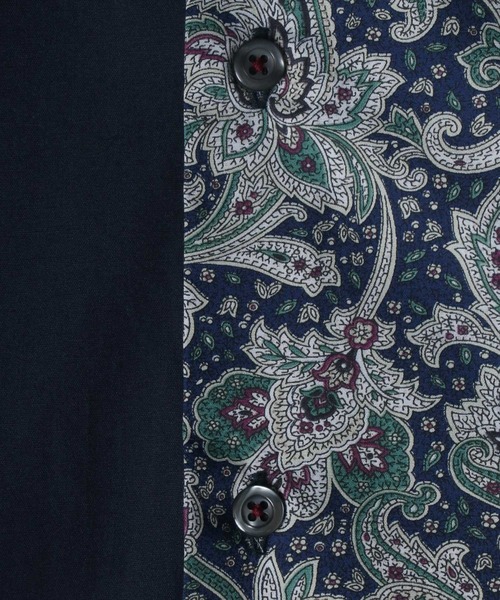 ANPAS(アンパス)の「MADE IN JAPAN Paisley Pattern Switching Design Big Silhouette Shirt/日本製 ペイズリー柄 切り替え ビッグシルエット シャツ(シャツ/ブラウス・メンズ・ブルー系その他/レッド系その他・M/L)」の17枚目の写真