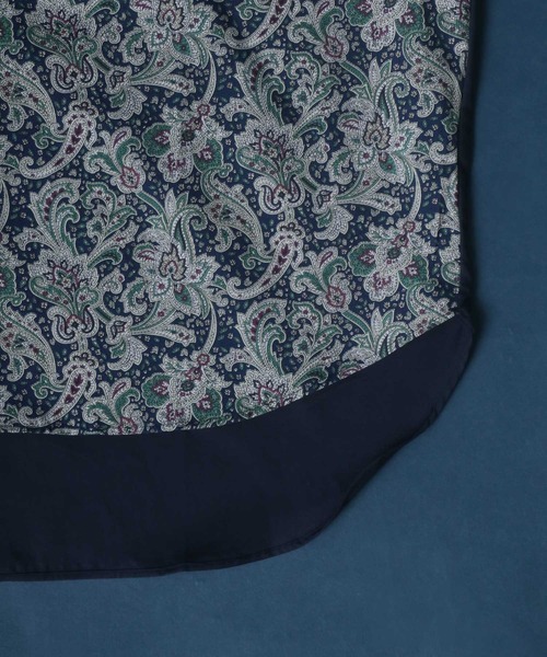 ANPAS(アンパス)の「MADE IN JAPAN Paisley Pattern Switching Design Big Silhouette Shirt/日本製 ペイズリー柄 切り替え ビッグシルエット シャツ(シャツ/ブラウス・メンズ・ブルー系その他/レッド系その他・M/L)」の19枚目の写真