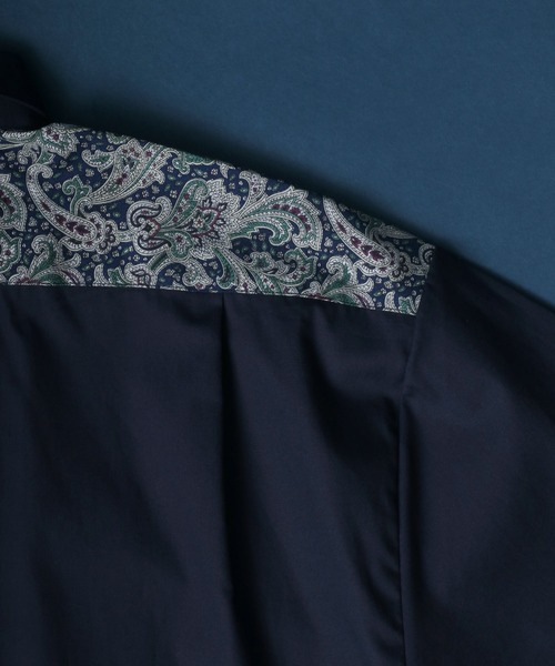 ANPAS(アンパス)の「MADE IN JAPAN Paisley Pattern Switching Design Big Silhouette Shirt/日本製 ペイズリー柄 切り替え ビッグシルエット シャツ(シャツ/ブラウス・メンズ・ブルー系その他/レッド系その他・M/L)」の15枚目の写真