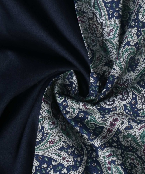 ANPAS(アンパス)の「MADE IN JAPAN Paisley Pattern Switching Design Big Silhouette Shirt/日本製 ペイズリー柄 切り替え ビッグシルエット シャツ(シャツ/ブラウス・メンズ・ブルー系その他/レッド系その他・M/L)」の20枚目の写真