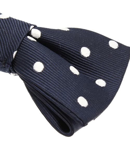 Smoothy（スムージー）の「Smoothy Silk Dot Clip Tie / スムージー シルクドットクリップタイ（蝶ネクタイ・キッズ・ダークネイビー/ブラック・FREE）」の6枚目の写真