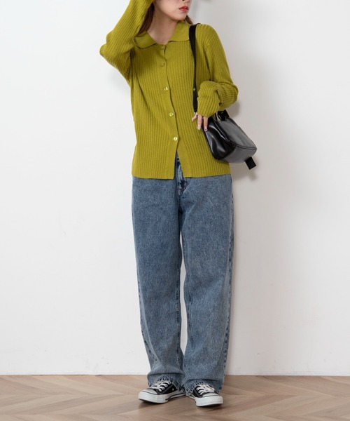 WEGO（ウィゴー）の「WEGO/ウエストタックルーズパンツ（デニムパンツ・レディース・ホワイト/コバルトブルー・SMALL/MEDIUM）」の17枚目の写真