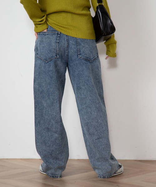 WEGO（ウィゴー）の「WEGO/ウエストタックルーズパンツ（デニムパンツ・レディース・ホワイト/コバルトブルー・SMALL/MEDIUM）」の18枚目の写真