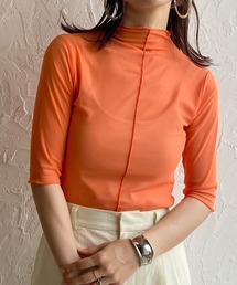 She's Closet（シーズクローゼット）の「前後2wayプチハイネック半袖パワーネットシアートップス（Tシャツ/カットソー）」