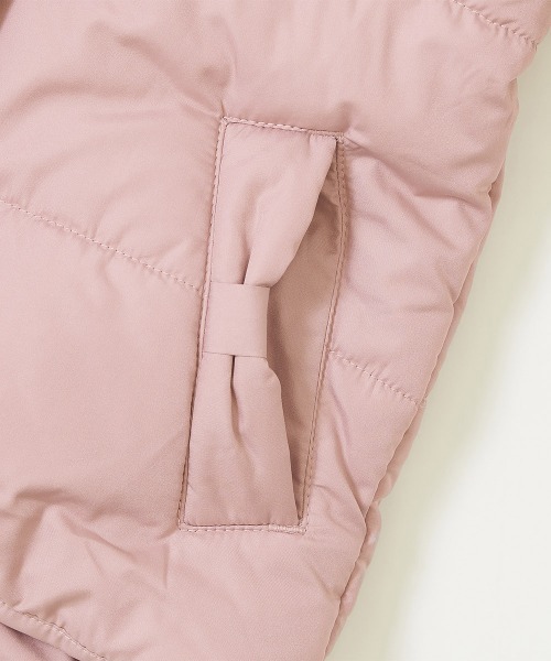 devirock（デビロック）の「洗える ガールズ 中綿ジャケット（ダウンジャケット/コート・キッズ・ネイビー/ラベンダー/ピンク系その他/グレイッシュブルー/パープル系その他・110cm/150cm/140cm/120cm/100cm/90cm/130cm/160cm/80ｃｍ）」の15枚目の写真