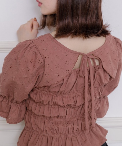 ems excite（エムズエキサイト）の「２wayボレロBL（シャツ/ブラウス・レディース・ホワイト/ブラウン/グリーン・FREE）」の12枚目の写真