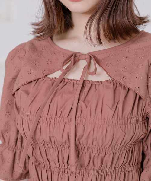 ems excite（エムズエキサイト）の「２wayボレロBL（シャツ/ブラウス・レディース・ホワイト/ブラウン/グリーン・FREE）」の13枚目の写真