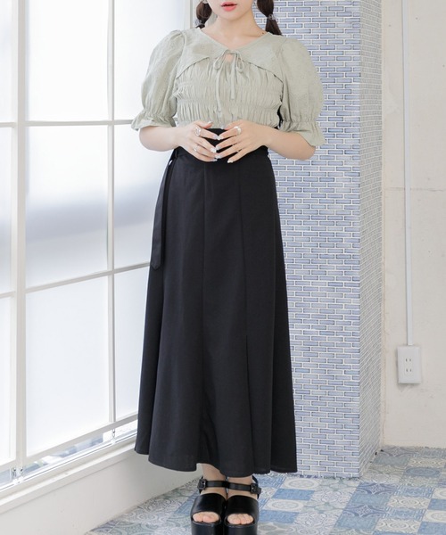 ems excite（エムズエキサイト）の「２wayボレロBL（シャツ/ブラウス・レディース・ホワイト/ブラウン/グリーン・FREE）」の22枚目の写真