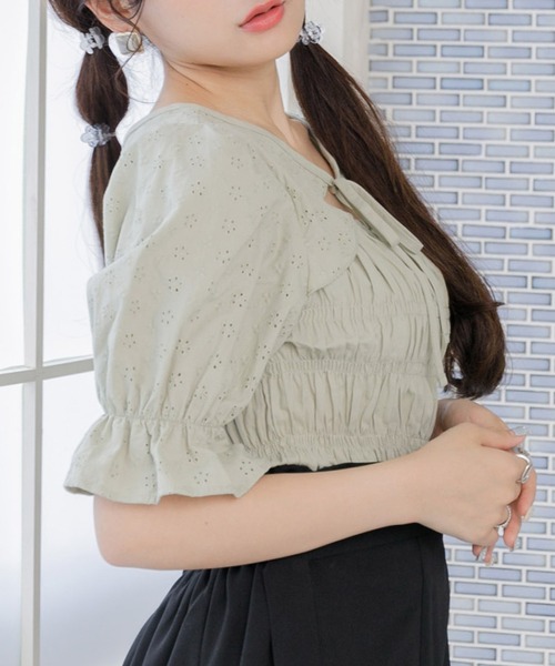 ems excite（エムズエキサイト）の「２wayボレロBL（シャツ/ブラウス・レディース・ホワイト/ブラウン/グリーン・FREE）」の20枚目の写真