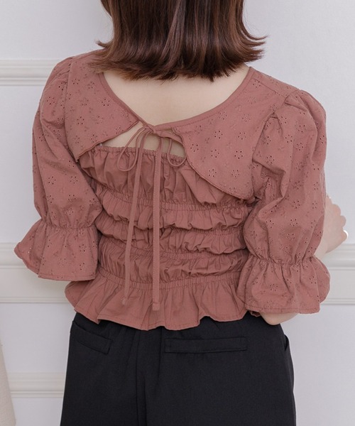 ems excite（エムズエキサイト）の「２wayボレロBL（シャツ/ブラウス・レディース・ホワイト/ブラウン/グリーン・FREE）」の11枚目の写真