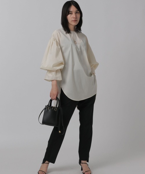 Chaos（カオス）の「Chaos(カオス)/ベルリータフタシャツ（シャツ/ブラウス・レディース・オフホワイト/ブラック/ピンク系その他3・FREE）」の5枚目の写真