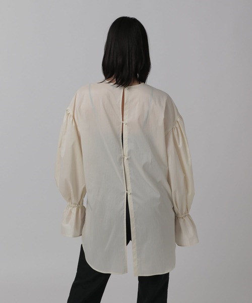 Chaos（カオス）の「Chaos(カオス)/ベルリータフタシャツ（シャツ/ブラウス・レディース・オフホワイト/ブラック/ピンク系その他3・FREE）」の14枚目の写真