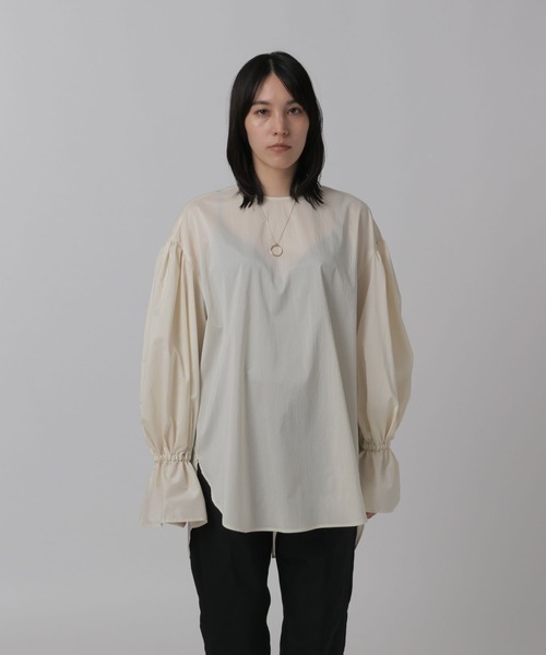 Chaos（カオス）の「Chaos(カオス)/ベルリータフタシャツ（シャツ/ブラウス・レディース・オフホワイト/ブラック/ピンク系その他3・FREE）」の12枚目の写真