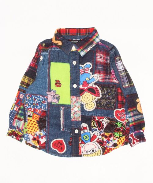 FUNNY PATCHWORK総柄 シャツ