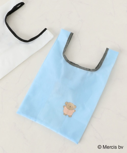 Heather（ヘザー）の「ミッフィー/miffy/フェイスパッカブルエコBAG　156884（エコバッグ/サブバッグ・レディース・オフホワイト/ブルー・ONE SIZE）」の2枚目の写真