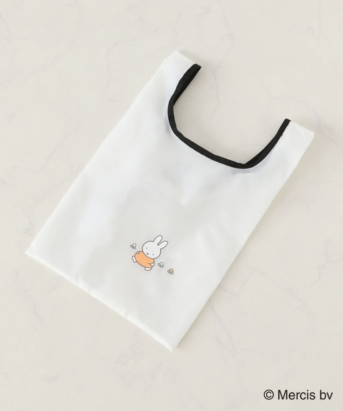 Heather（ヘザー）の「ミッフィー/miffy/フェイスパッカブルエコBAG　156884（エコバッグ/サブバッグ・レディース・オフホワイト/ブルー・ONE SIZE）」の5枚目の写真