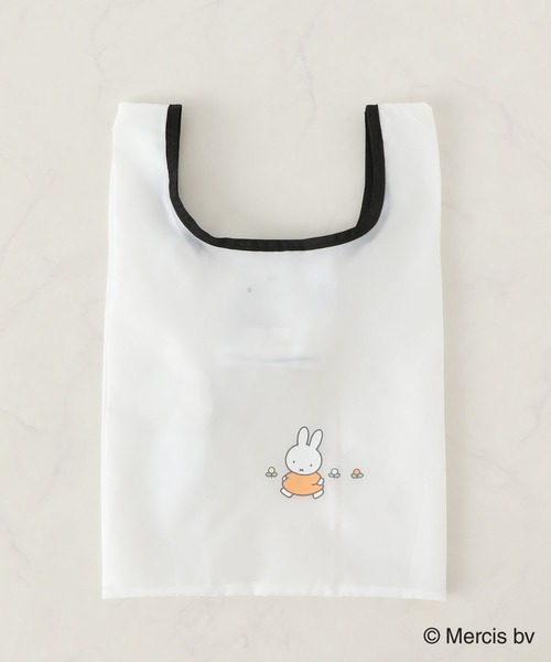 Heather（ヘザー）の「ミッフィー/miffy/フェイスパッカブルエコBAG　156884（エコバッグ/サブバッグ・レディース・オフホワイト/ブルー・ONE SIZE）」の6枚目の写真