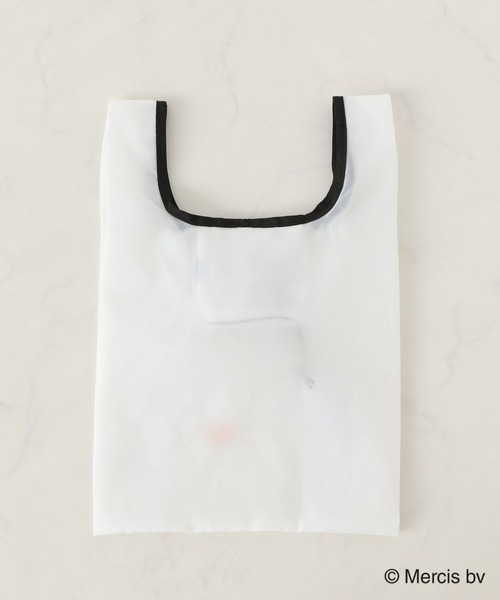 Heather（ヘザー）の「ミッフィー/miffy/フェイスパッカブルエコBAG　156884（エコバッグ/サブバッグ・レディース・オフホワイト/ブルー・ONE SIZE）」の7枚目の写真