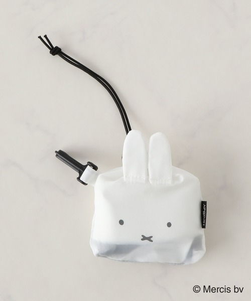 Heather（ヘザー）の「ミッフィー/miffy/フェイスパッカブルエコBAG　156884（エコバッグ/サブバッグ・レディース・オフホワイト/ブルー・ONE SIZE）」の15枚目の写真