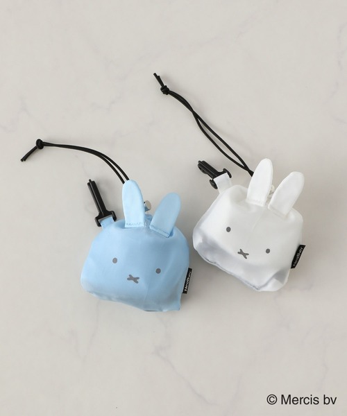 Heather（ヘザー）の「ミッフィー/miffy/フェイスパッカブルエコBAG　156884（エコバッグ/サブバッグ・レディース・オフホワイト/ブルー・ONE SIZE）」の17枚目の写真
