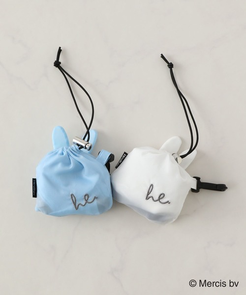Heather（ヘザー）の「ミッフィー/miffy/フェイスパッカブルエコBAG　156884（エコバッグ/サブバッグ・レディース・オフホワイト/ブルー・ONE SIZE）」の18枚目の写真