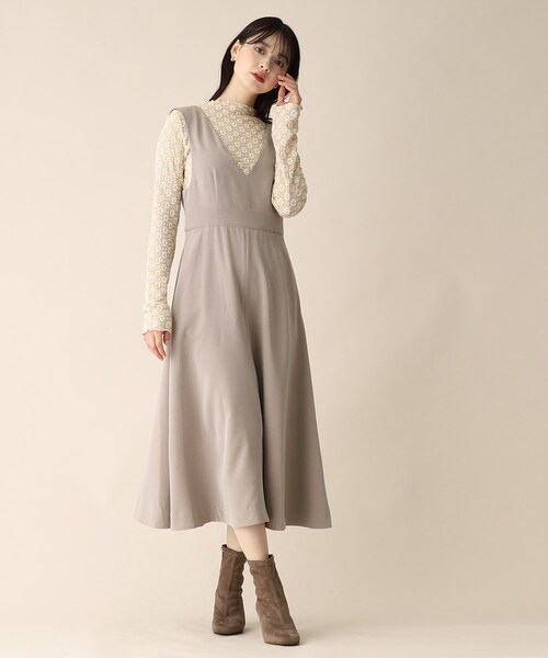 OPAQUE.CLIP（オペークドットクリップ）の「◆フラワーレースハイネックトップス（Tシャツ/カットソー・レディース・ブラック/ベージュ/オフホワイト・38）」の13枚目の写真