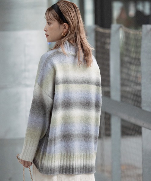 OFF-WHITE グラデーションセーター OFF-WHITE グラデーションセーター