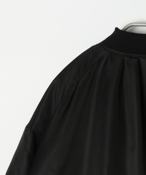 Heather(ヘザー)の「ボリュームスリーブギャザーMA-1 169123(MA-1・レディース・ブラック/アイボリー/カーキ/グレー・FREE)」の10枚目の写真