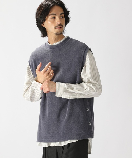 niko and...（ニコアンド）の「ビンテージ加工ベスト（ベスト・メンズ・ネイビー/オレンジ/スモーク・FREE）」の2枚目の写真