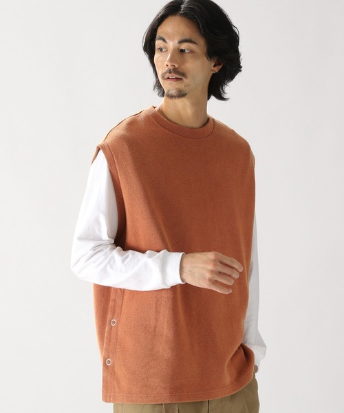 niko and...（ニコアンド）の「ビンテージ加工ベスト（ベスト・メンズ・ネイビー/オレンジ/スモーク・FREE）」の3枚目の写真