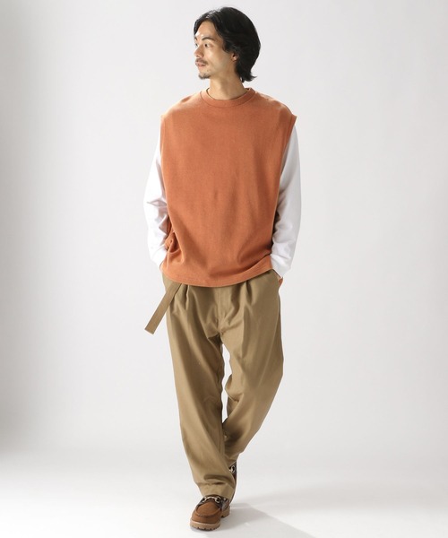 niko and...（ニコアンド）の「ビンテージ加工ベスト（ベスト・メンズ・ネイビー/オレンジ/スモーク・FREE）」の6枚目の写真