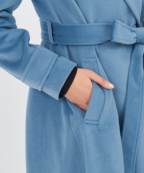 ROYAL PARTY（ロイヤルパーティー）の「バックタックロングコート（その他アウター・レディース・オフホワイト/ブラック/ベージュ/ブルー・SMALL/MEDIUM）」の18枚目の写真