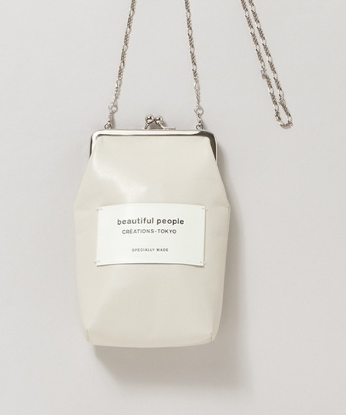 beautiful people(ビューティフルピープル)の「beautiful people clasp pouch 7235511962(その他小物・レディース・ホワイト/ブラック/グレー/ブラウン・FREE)」の2枚目の写真