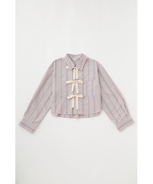 MOUSSY(マウジー)の「TWILL RIBBON LOOSE シャツ(シャツ/ブラウス・レディース・アイボリー/ライトピンク・FREE)」の12枚目の写真